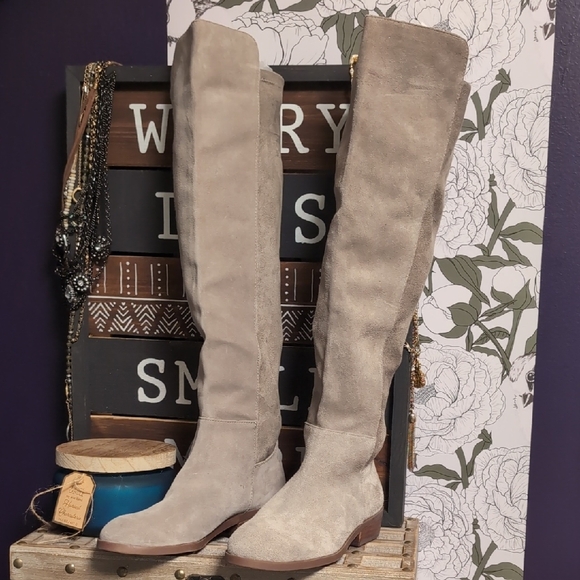 Sole Society Shoes - Soft Suede Knee-high Boots By Sole Society